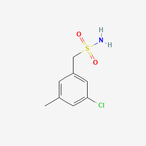 molecular formula C8H10ClNO2S B13224114 (3-Chloro-5-methylphenyl)methanesulfonamide 