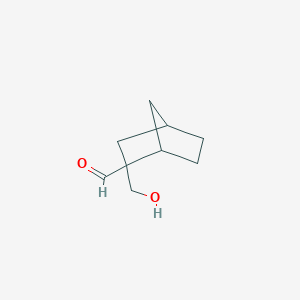 molecular formula C9H14O2 B13224124 2-(Hydroxymethyl)bicyclo[2.2.1]heptane-2-carbaldehyde 