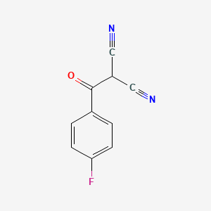 molecular formula C10H5FN2O B13224141 2-(4-Fluoro-benzoyl)-malononitrile 