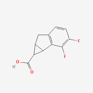 2,3-Difluoro-1H,1aH,6H,6aH-cyclopropa[a]indene-1-carboxylic acid