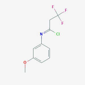 2,2,2-trifluoro-N-(3-methoxyphenyl)ethanecarbonimidoylchloride