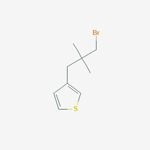 3-(3-Bromo-2,2-dimethylpropyl)thiophene