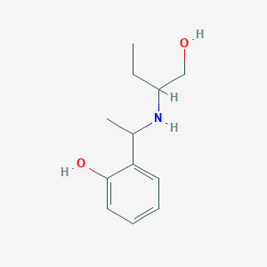 2-{1-[(1-Hydroxybutan-2-yl)amino]ethyl}phenol