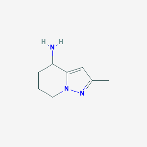 molecular formula C8H13N3 B13224176 2-Methyl-4H,5H,6H,7H-pyrazolo[1,5-a]pyridin-4-amine 