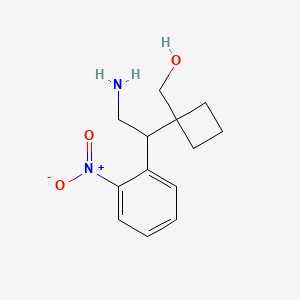 {1-[2-Amino-1-(2-nitrophenyl)ethyl]cyclobutyl}methanol