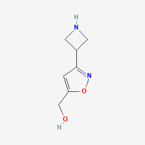 molecular formula C7H10N2O2 B13224195 [3-(Azetidin-3-yl)-1,2-oxazol-5-yl]methanol 