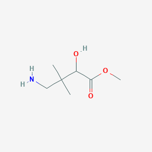 molecular formula C7H15NO3 B13224212 Methyl 4-amino-2-hydroxy-3,3-dimethylbutanoate 