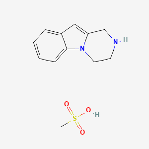 molecular formula C12H16N2O3S B13224221 1,2,3,4-Tetrahydropyrazino[1,2-a]indole methanesulfonate CAS No. 1252046-17-5