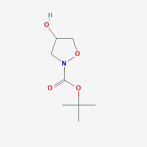 molecular formula C8H15NO4 B1322425 叔丁基 4-羟基-1,2-恶唑烷-2-羧酸酯 CAS No. 878385-72-9