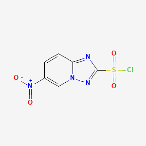 6-Nitro-[1,2,4]triazolo[1,5-a]pyridine-2-sulfonyl chloride