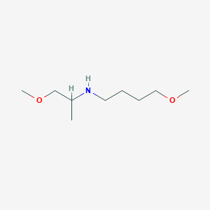 molecular formula C9H21NO2 B13224255 (4-Methoxybutyl)(1-methoxypropan-2-yl)amine 