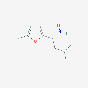 3-Methyl-1-(5-methylfuran-2-yl)butan-1-amine