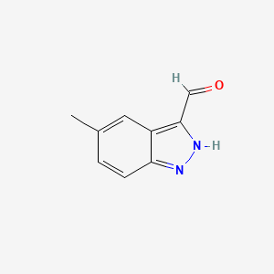 molecular formula C9H8N2O B1322428 5-甲基-1H-吲哚-3-甲醛 CAS No. 518987-35-4