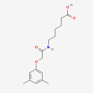 6-[2-(3,5-Dimethylphenoxy)acetamido]hexanoic acid