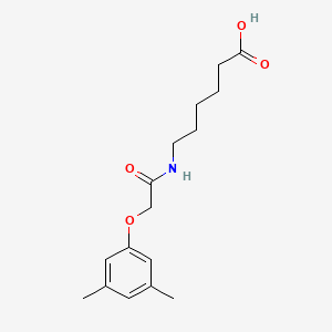 molecular formula C16H23NO4 B1322432 6-[2-(3,5-二甲基苯氧基)乙酰氨基]己酸 CAS No. 651728-28-8