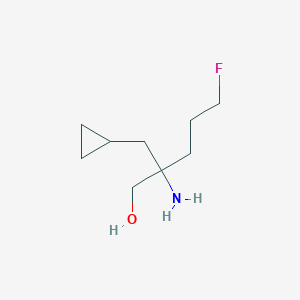 2-Amino-2-(cyclopropylmethyl)-5-fluoropentan-1-ol