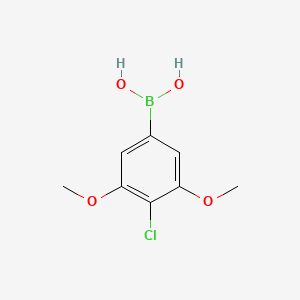 molecular formula C8H10BClO4 B1322437 （4-氯-3,5-二甲氧苯基）硼酸 CAS No. 427886-21-3