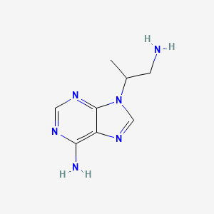 molecular formula C8H12N6 B13224388 9-(1-Aminopropan-2-yl)-9H-purin-6-amine 