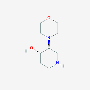 (3S,4S)-3-(Morpholin-4-yl)piperidin-4-ol