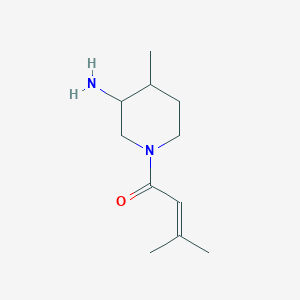 1-(3-Amino-4-methylpiperidin-1-yl)-3-methylbut-2-en-1-one