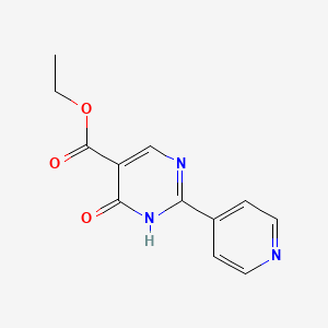 molecular formula C12H11N3O3 B1322456 4-羟基-2-(吡啶-4-基)嘧啶-5-羧酸乙酯 CAS No. 56406-44-1