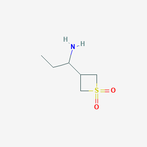 3-(1-Aminopropyl)-1lambda6-thietane-1,1-dione