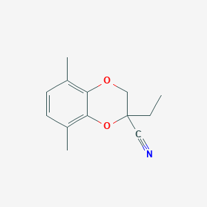 2-Ethyl-5,8-dimethyl-2,3-dihydro-1,4-benzodioxine-2-carbonitrile