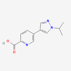 5-[1-(Propan-2-yl)-1H-pyrazol-4-yl]pyridine-2-carboxylic acid