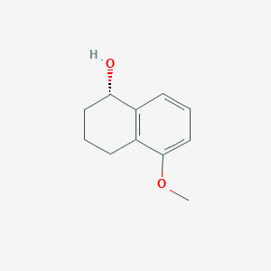 molecular formula C11H14O2 B13224717 (1S)-5-Methoxy-1,2,3,4-tetrahydronaphthalen-1-OL 