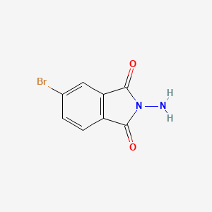 molecular formula C8H5BrN2O2 B13224759 2-amino-5-bromo-2,3-dihydro-1H-isoindole-1,3-dione 