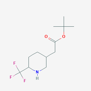 tert-Butyl 2-[6-(trifluoromethyl)piperidin-3-yl]acetate