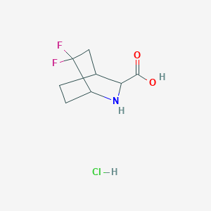 6,6-Difluoro-2-azabicyclo[2.2.2]octane-3-carboxylic acid hydrochloride