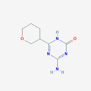 4-Amino-6-(oxan-3-YL)-2,5-dihydro-1,3,5-triazin-2-one