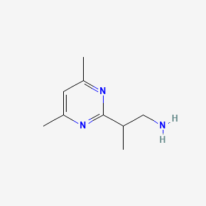 2-(4,6-Dimethylpyrimidin-2-yl)propan-1-amine