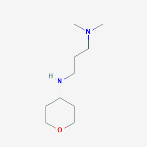 molecular formula C10H22N2O B13224882 Dimethyl({3-[(oxan-4-yl)amino]propyl})amine 