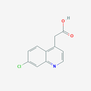 molecular formula C11H8ClNO2 B13224888 2-(7-Chloroquinolin-4-yl)acetic acid 