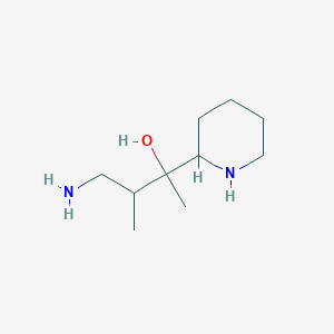 4-Amino-3-methyl-2-(piperidin-2-yl)butan-2-ol