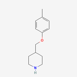 molecular formula C13H19NO B1322491 4-[(4-Methylphenoxy)methyl]piperidine CAS No. 63608-42-4
