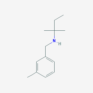 molecular formula C13H21N B13224935 (2-Methylbutan-2-YL)[(3-methylphenyl)methyl]amine 