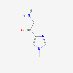 molecular formula C6H9N3O B13224971 2-amino-1-(1-methyl-1H-imidazol-4-yl)ethan-1-one 