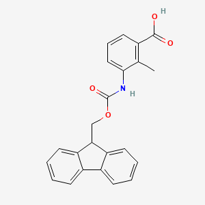 molecular formula C23H19NO4 B1322504 Fmoc-3-amino-2-methylbenzoic acid CAS No. 1072901-47-3