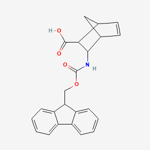 molecular formula C23H21NO4 B1322507 Fmoc-3-endo-aminobicyclo[2.2.1]-hept-5-ene-2-endo-carboxylic acid 