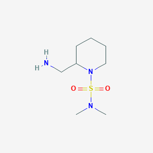 molecular formula C8H19N3O2S B13225083 2-(aminomethyl)-N,N-dimethylpiperidine-1-sulfonamide 