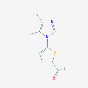 5-(4,5-Dimethyl-1H-imidazol-1-YL)thiophene-2-carbaldehyde