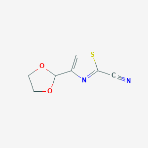 4-(1,3-Dioxolan-2-yl)-1,3-thiazole-2-carbonitrile