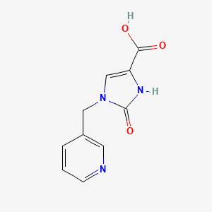 2-Oxo-1-[(pyridin-3-yl)methyl]-2,3-dihydro-1H-imidazole-4-carboxylic acid