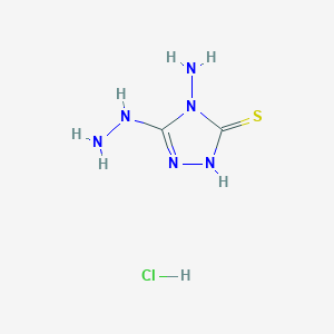 4-amino-5-hydrazinyl-4H-1,2,4-triazole-3-thiol hydrochloride