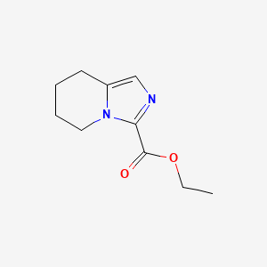 molecular formula C10H14N2O2 B13225207 ethyl 5H,6H,7H,8H-imidazo[1,5-a]pyridine-3-carboxylate 