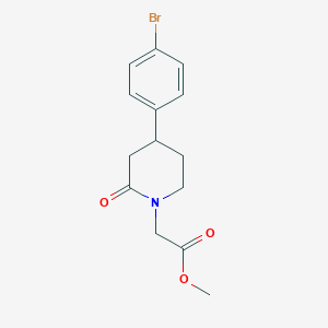 Methyl 2-[4-(4-bromophenyl)-2-oxopiperidin-1-yl]acetate