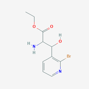 Ethyl 2-amino-3-(2-bromopyridin-3-yl)-3-hydroxypropanoate